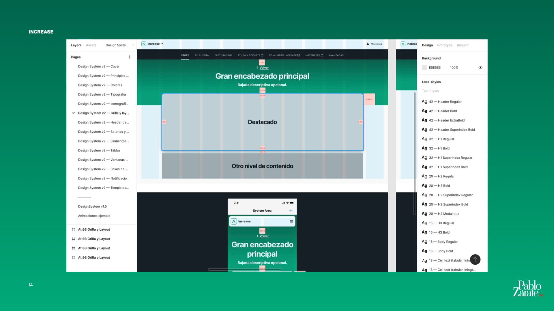 Increase system screen 4